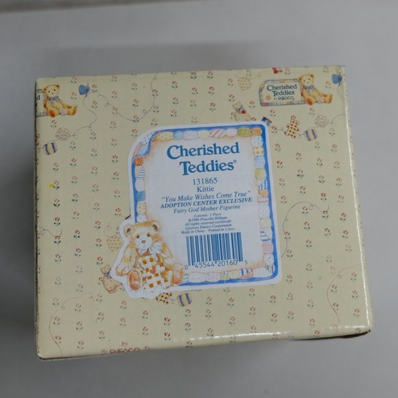 Cherished Teddies Kittie Fairy God Mother Bear Figurine Vintage 1996 #131865 - Picture 6 of 7